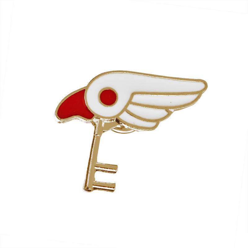 11 Style Sakura Star Wings Bowknot Rhinestone Brooch Heart Badge Jackets Brooches For Women Enamel Pin Metal Accessories Jewelry