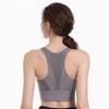 High-Impact Front Zipper Sports Bra with Fixed Cup