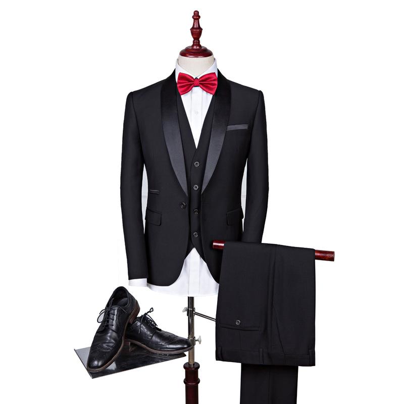 Men's Three-Piece Business & Wedding Suit Set