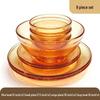 TAYOHYA Amber Galaxy Series Glass Dinnerware Set - 8 Piece
