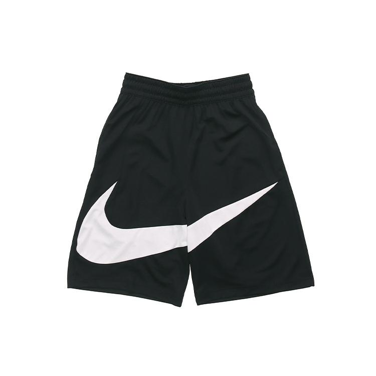 Nike swoosh LOGO Printing Basketball Athleisure Casual Sports Shorts Black Men s BV9385-011 S