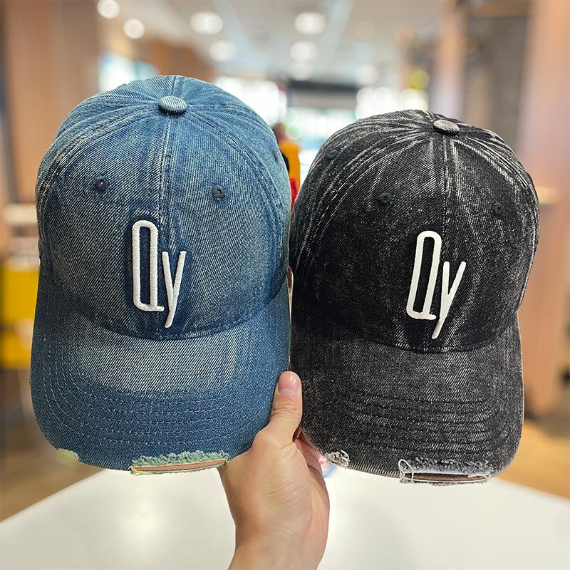 Popular Big Head Circumference Baseball Cap, Sunshade, Sunscreen, Face Small Letter Hat, Cowgirl Deep Top Cap New