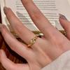 Anello in pietra preziosa hot-selling dal vivo design femminile anello dito indice anello aperto