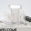 Qtip Holder Clear Cotton Swab and Cotton Balls Organizer Transparent Bathroom Storage Container for Makeup Accessories