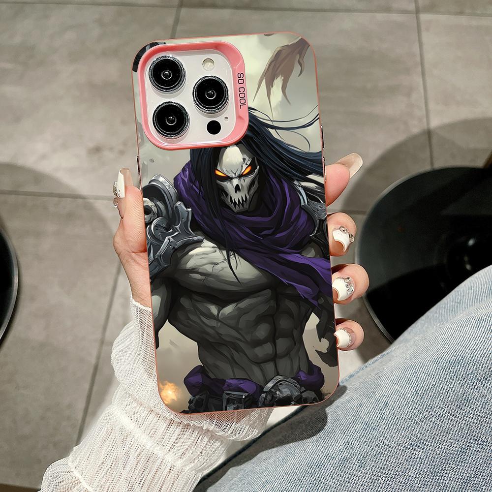 Game Darksiders Mobiele Telefoonhoesje voor iPhone 17 16 15 14 13 12 11 X XR XS 8 7 Air Pro Max Plus Transparant Roze Kleurrijke Hoes