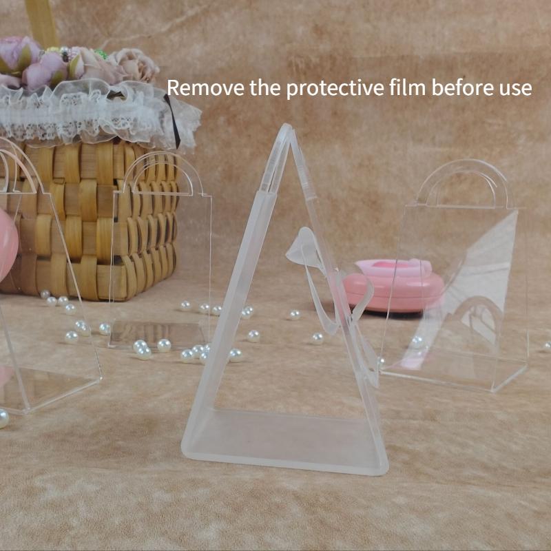 Birthday Party Transparent Decoration Wedding Handheld Box Valentine's Day Gift Box Sugar and Fruit Basket Acrylic Luxury Triangle Gift Box