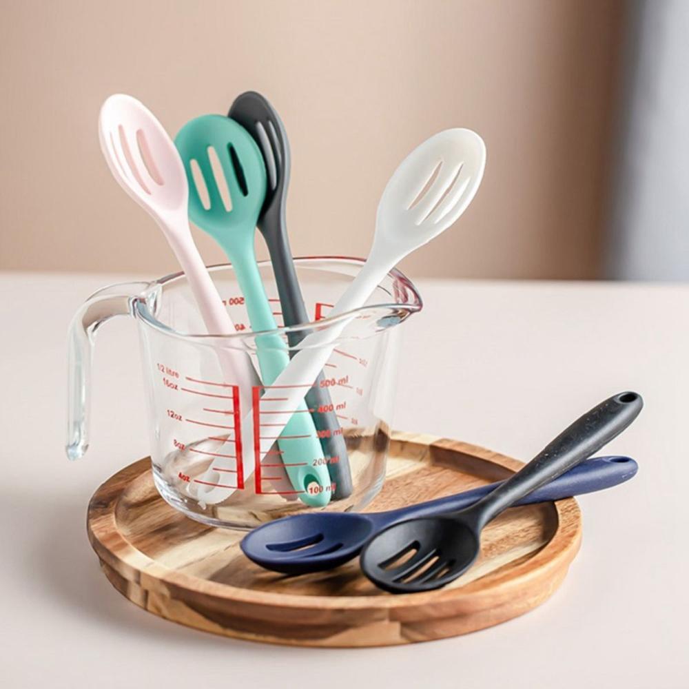 Baking Heat Resistant Silicone Kitchenware Non-stick Cooking Tools Slotted Spoon Cookware Utensils