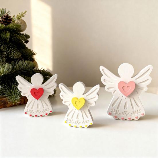 Angel Mold Flexible Non-Stick Angel Shape Silicone Candle Mold Ice Cubes Desserts Soap Making Baking Mold DIY Scented Candles Resin Ornament