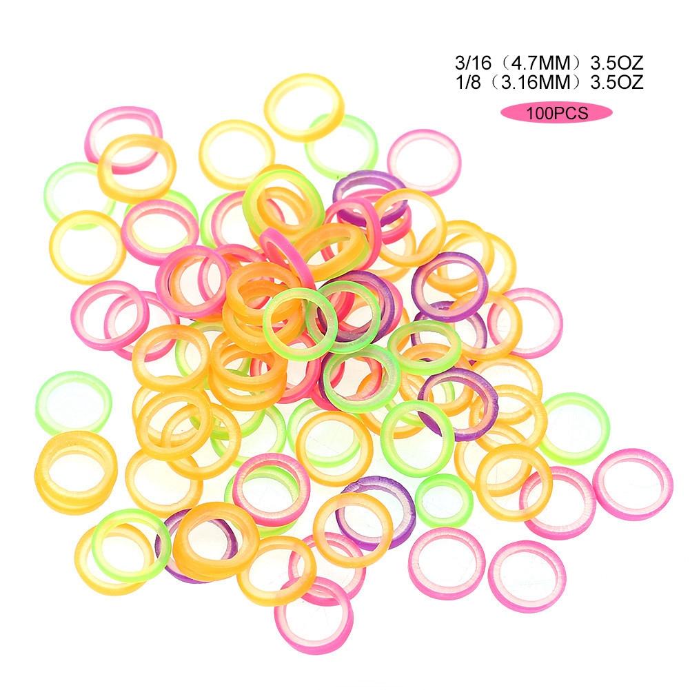 100Pcs/set Professional Dental Elastic Teeth Rubber Band Oral Orthodontics Tool