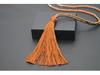 Velvet Thread & Crystal Beaded Tassel Necklace: 10-Color Handmade Women's European & American Long Chain Jewelry