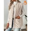 Women's Double-sided Fleece Sleeveless Cardigan Vest With Pockets Casual Loose Open Front Outfit  For European American Hot Sale