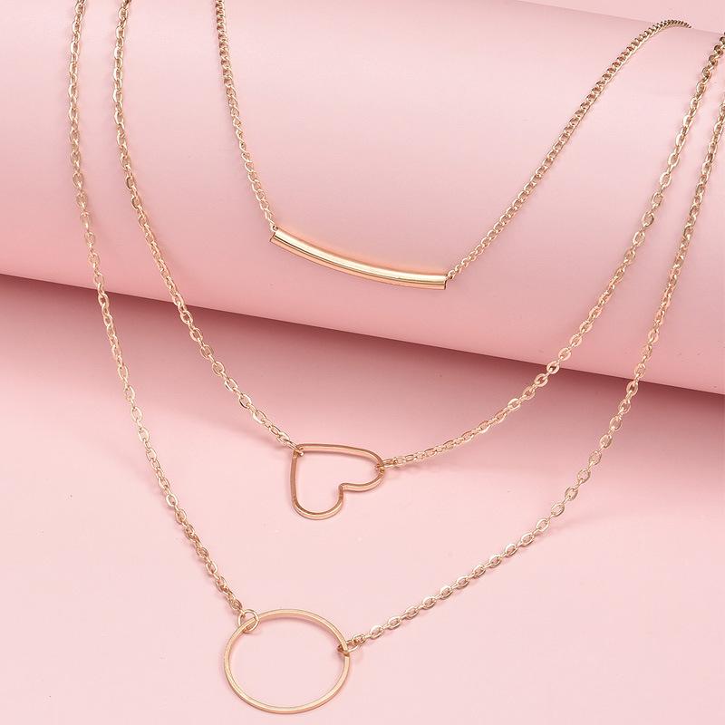 

Новое модное ожерелье, женское ювелирное изделие, многослойное ожерелье в стиле «любовь», комбинированные аксессуары, ожерелье в стиле «панк», оптовая продажа