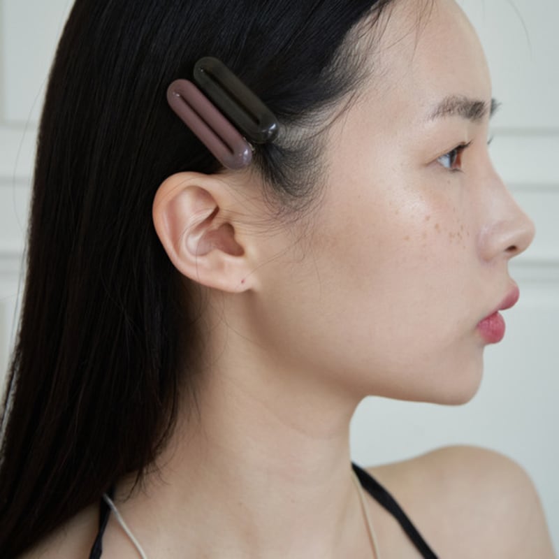 

APIOH NU POP GLASS HAIRPIN marble lime