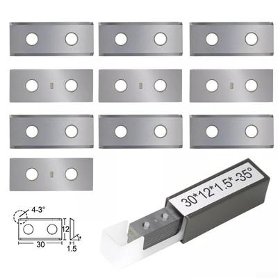 10er-Pack Hartmetalleinsätze 30 x 12 x 1,5 mm für Holzdrehmaschinen-Schneidwerkzeug