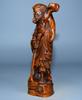 Chinese Boxwood Wooden Exquisite Figure Statue Carvings Sculpture Home Decor Art