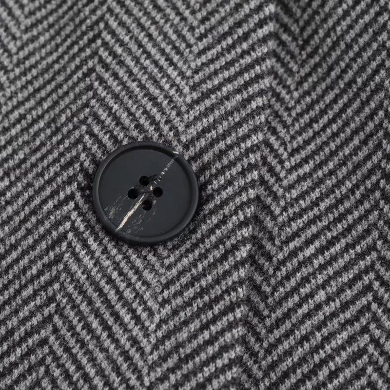 Kaslead New Arrival Women's Fashion Style Fashion Hooded Patchwork Herringbone Twill Suit Outwear 4387368