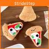Plush Pizza Charming Toy Keychain Cute Cheese Accessory Perfect For Gifts