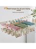 Plastic Sock Drying Rack Multi-Purpose Laundry Clamp Clothesline Holder Home Organization Bedroom Storage Rack for Socks