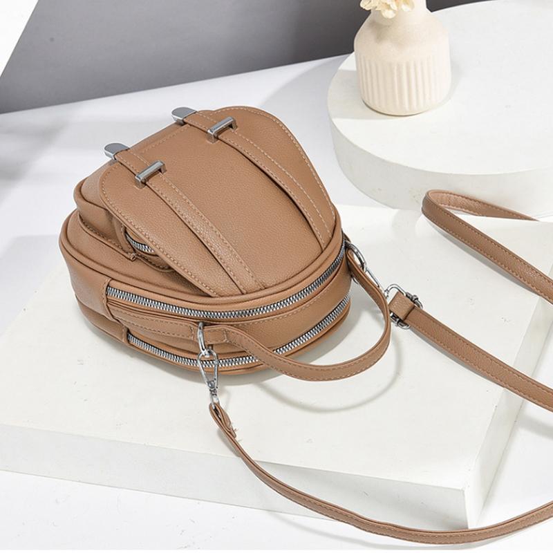 Multi-Functional Soft PU Leather Small Shoulder Bag For Women Vintage Fashion Crossbody Bag Female Purse Cell Phone Handbag