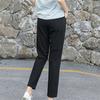 Spring and Autumn Ladies Casual Pants Harem Pants Loose Nine-point High Quality Women's Pants Thin Straight Drawstring Suit Pants