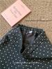 Gray Woolen Polka Dot A-line Short Skirt for Women - Winter 2026 Style