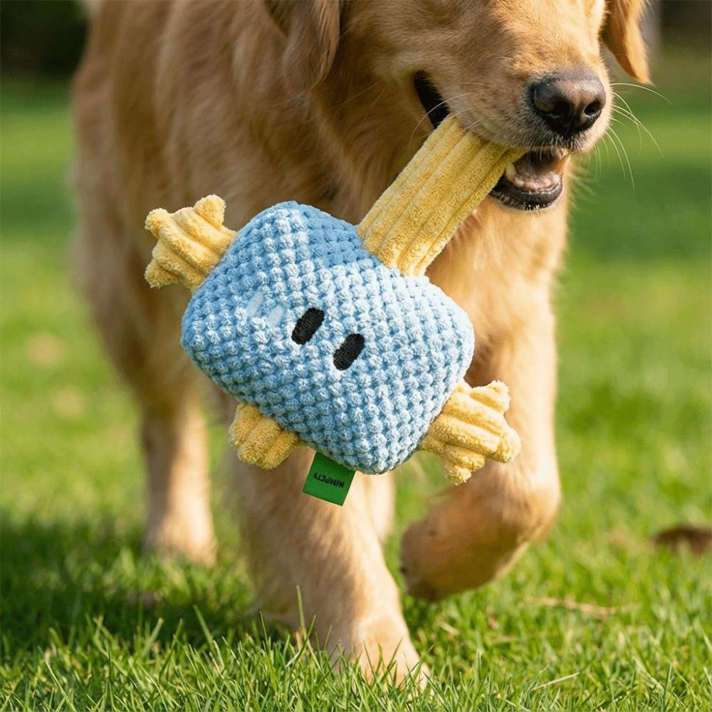 Wear-resistant Plush Hammer Dog Toy Creative Cleaning Tooth Chew Toy  Relieve Boredom