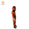 Flame-Retardant Firefighter Uniform with Vest, Helmet, and Boots