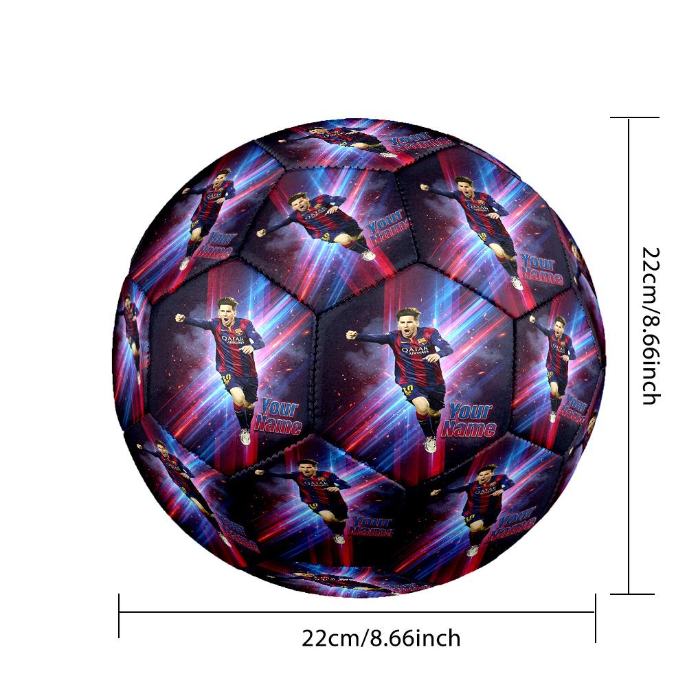 Lionel Messi Fashion Size 5 Football Wearproof Non‑Slip Soccer Ball For Sports Training Entertainment Use