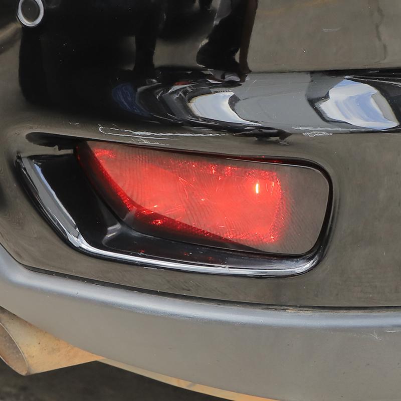 Bil Bakre Tåkelys Lampe Deksel ABS Lampe Dekorasjon For Jeep Grand Cherokee For Jeep Compass For Dodge Journey Bil Eksteriør Tilbehør, Røkt Svart
