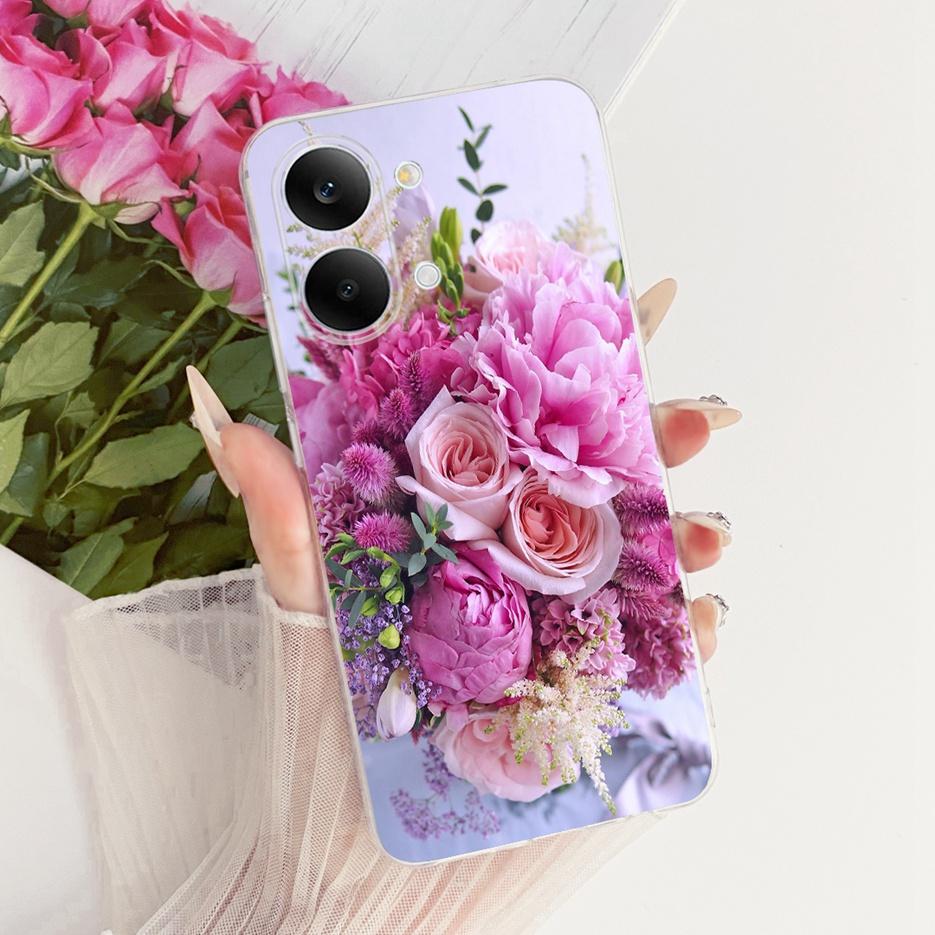 For Xiaomi Redmi Turbo 5 Max Case Cute Cat Flowers Painted Cover Soft Slim Phone Case For Xiaomi Redmi Turbo 5 Turbo5 Max Fundas