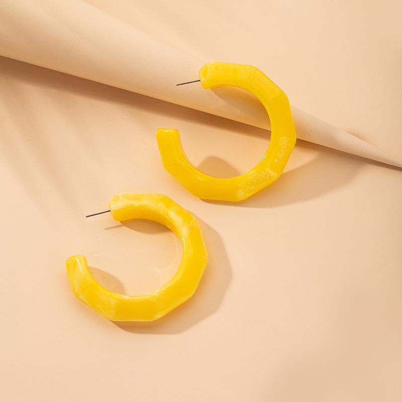 Chic & Trendy Large C-Shaped Earrings: Elegant Street Style for Women
