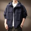 Premium Men's Trendy American Loose-Fit Hooded Jacket for Autumn