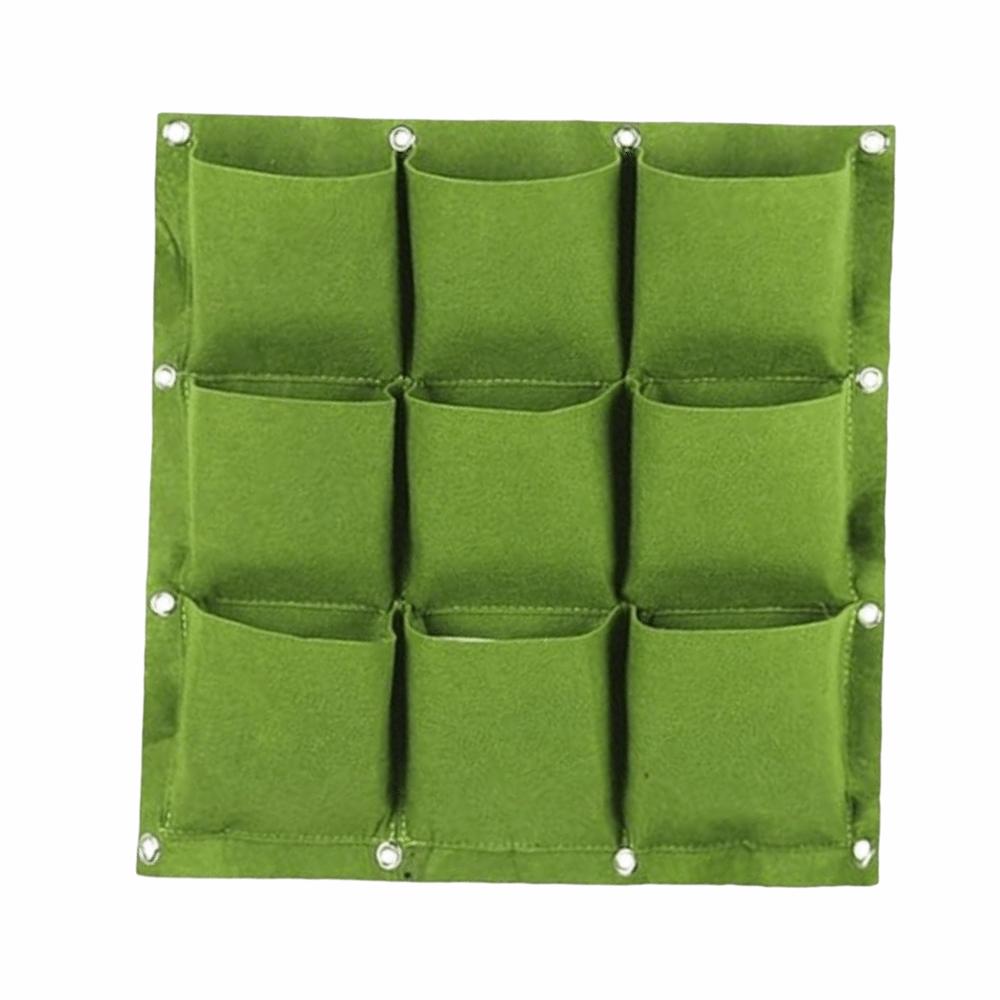 9 Pockets Plant Bag 50*50cm Grow Bag Durable Pocket Planting Bag  Wall Planting