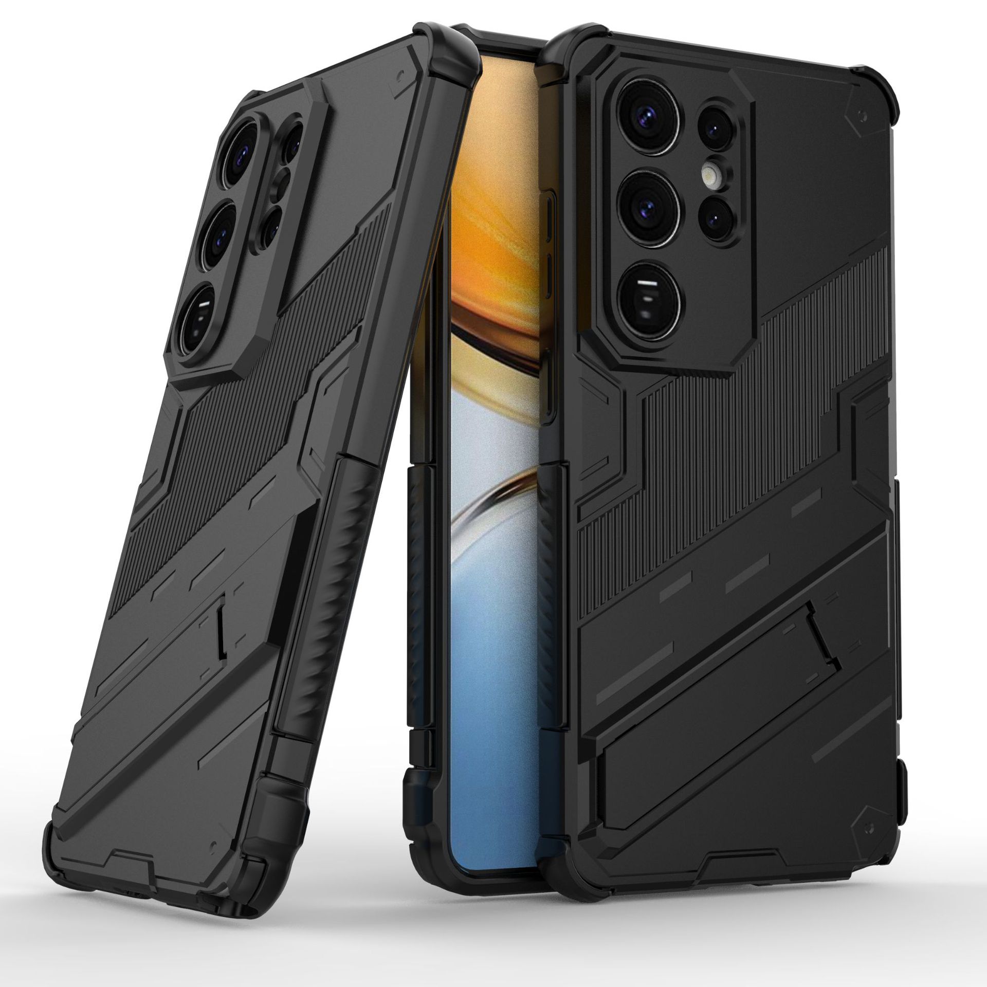 

Samsung Galaxy S26 Plus Case with Kickstand, Military-Grade Shockproof Ultra-Thin Slim Fit Hard Cover for Samsung Galaxy S26 Plus чёрный