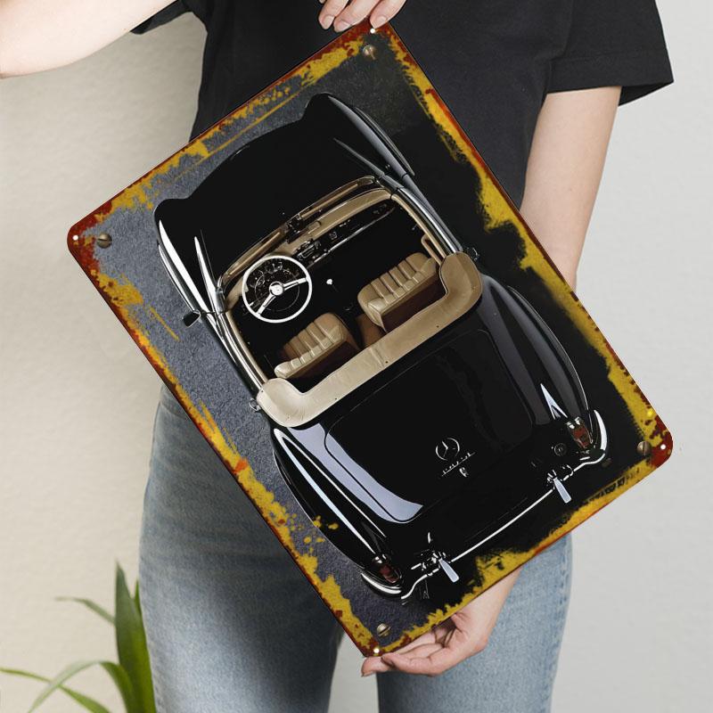 MERCEDES BENZ 190 SL Metal Signs Car Poster Pictures Wall Decoration Items Custom Tinplate Sign for Wall Art Decoration Man Cave
