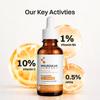 Molecular Company 10% ENCAPSULATED Vitamin C Face Serum 30ml | More Absorption, Lesser Irritation | 1% Vitamin B5 & 0.5% HPPA for Glowing Skin, Bri