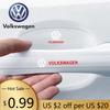 För VOLKSWAGEN VW Bil Dörrhandtagsskydd Klistermärken Universellt Skyddsfilm Bil Styling För Volkswagen GOLF Polo VW CADDY PAS