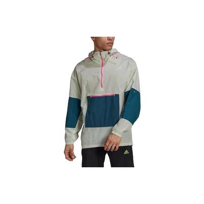 Adapt Laufjacke mit Colorblock-Taschen und Half-Zip-Kapuzenpullover Herren Oberbekleidung Grün GN2179