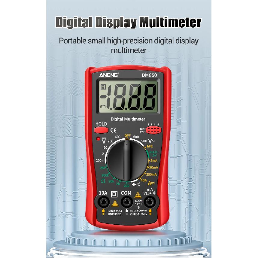 ANENG DM850 Automatic Digital Multimeter Professional Multimetro AC/DC Votage Tester 1999 Counts Ohm Ammeter Electric Tools