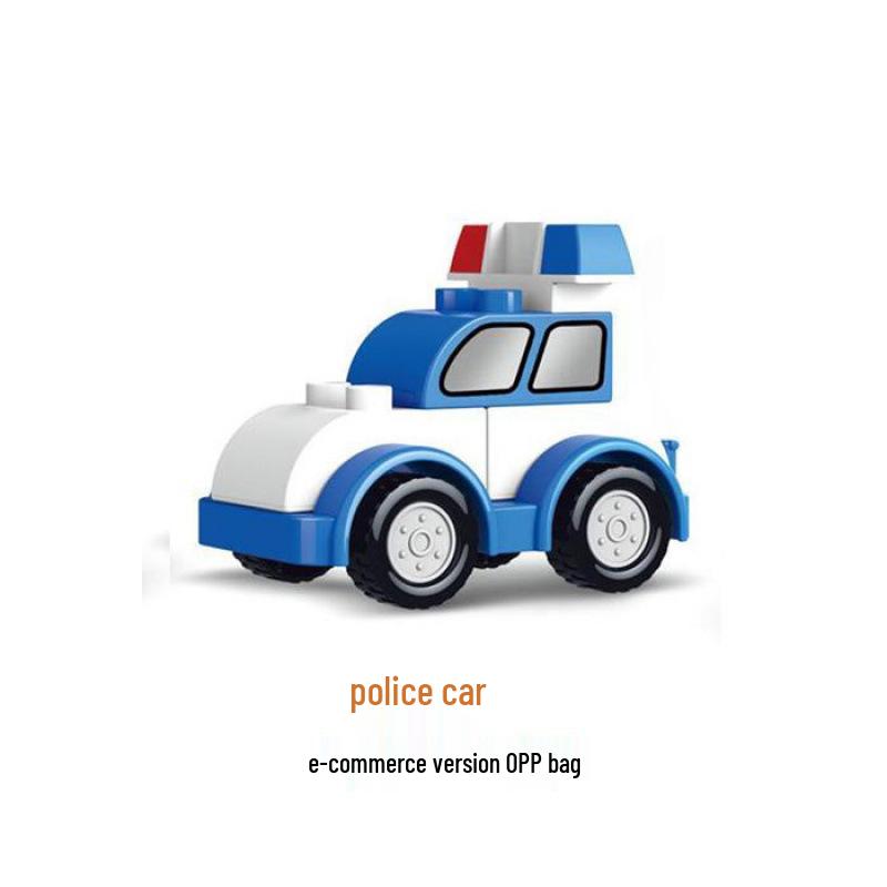 Compatible with LEGO Duplo: Versatile Engineering Cars & Creative Building Blocks - Educational Toy for Kids