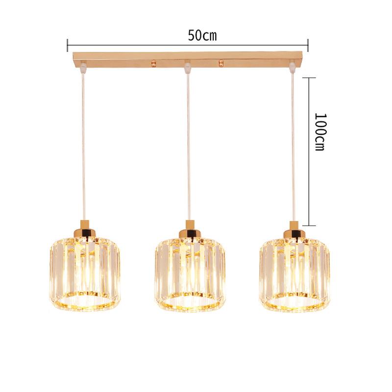 Crystal Ceiling Light Corridor Ceiling Lamp Luxury Balcony Aisle Foyer Kitchen Ceiling Pendant Light Hanging Chandelier Crystal