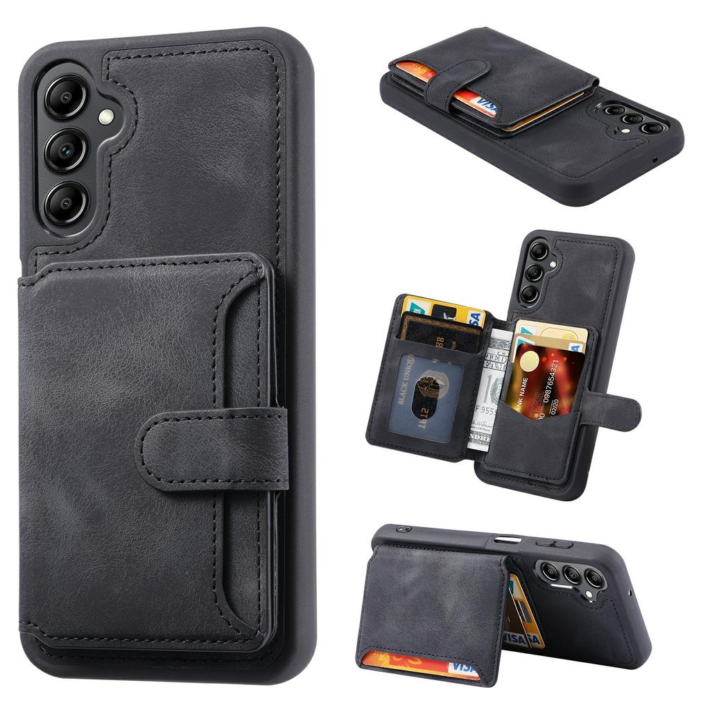 For Samsung Galaxy S25 Case Wallet Card Slot TPU+PU Leather Back Phone Cover