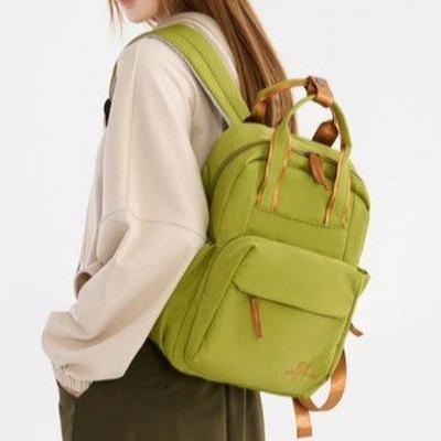 Nova mochila multifuncional feminina casual cor sólida nylon bolsa escolar para meninas moda alça removível bolsa de viagem ombro