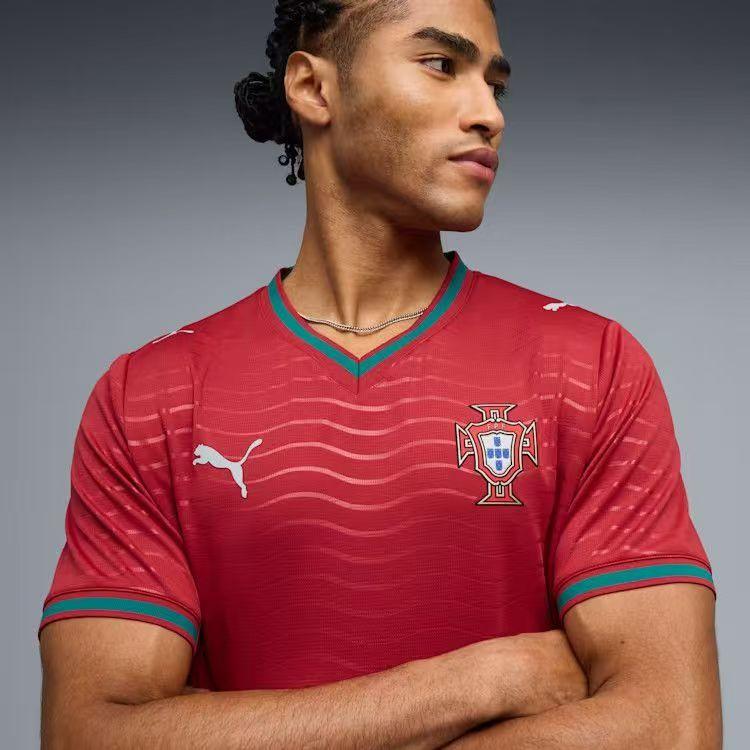 Portugal 2026 Jersey Bundle: Wine Red & Ocean White Wave Design