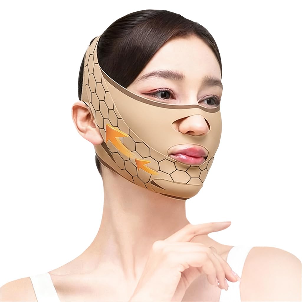 MAYCREATE® V-lifting Face Mask Elastic Compression V-Lifting Face Mask, Firming and Sculpting Sleeping Masks for Chin and Jawline for Tightened and