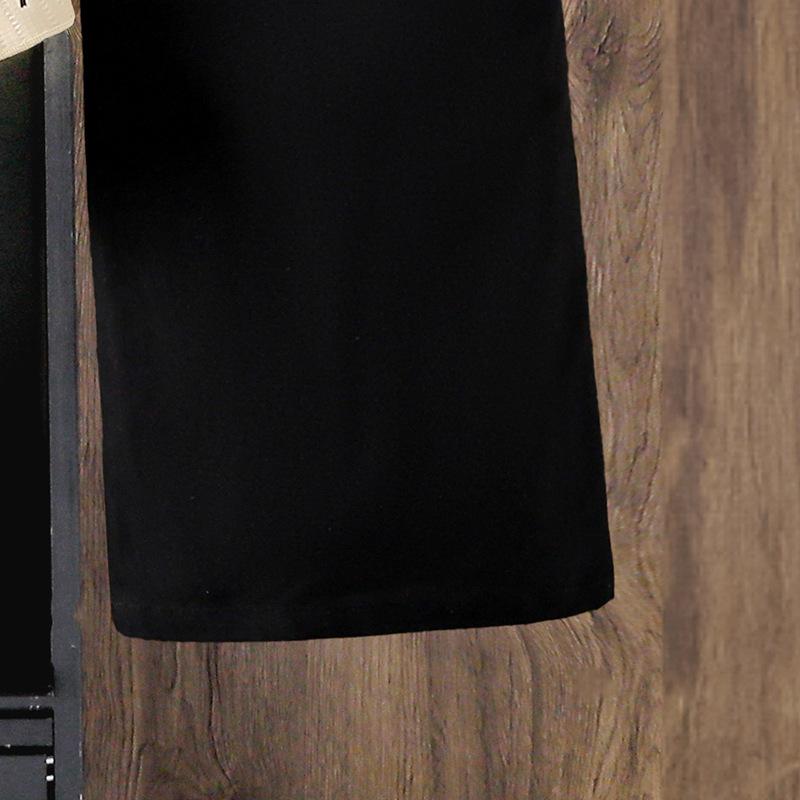 Girls' Outfit Children's Clothing Autumn New Fashion Lace Print Long Sleeve Shirt Wide Leg Pants Two-Piece Set