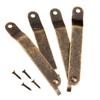 4PCS Antique Bronze Lid Support Hinges Stay for Box Display Furniture Accessories Cabinet Door Kitchen Cupboard Hinges Lid Stays