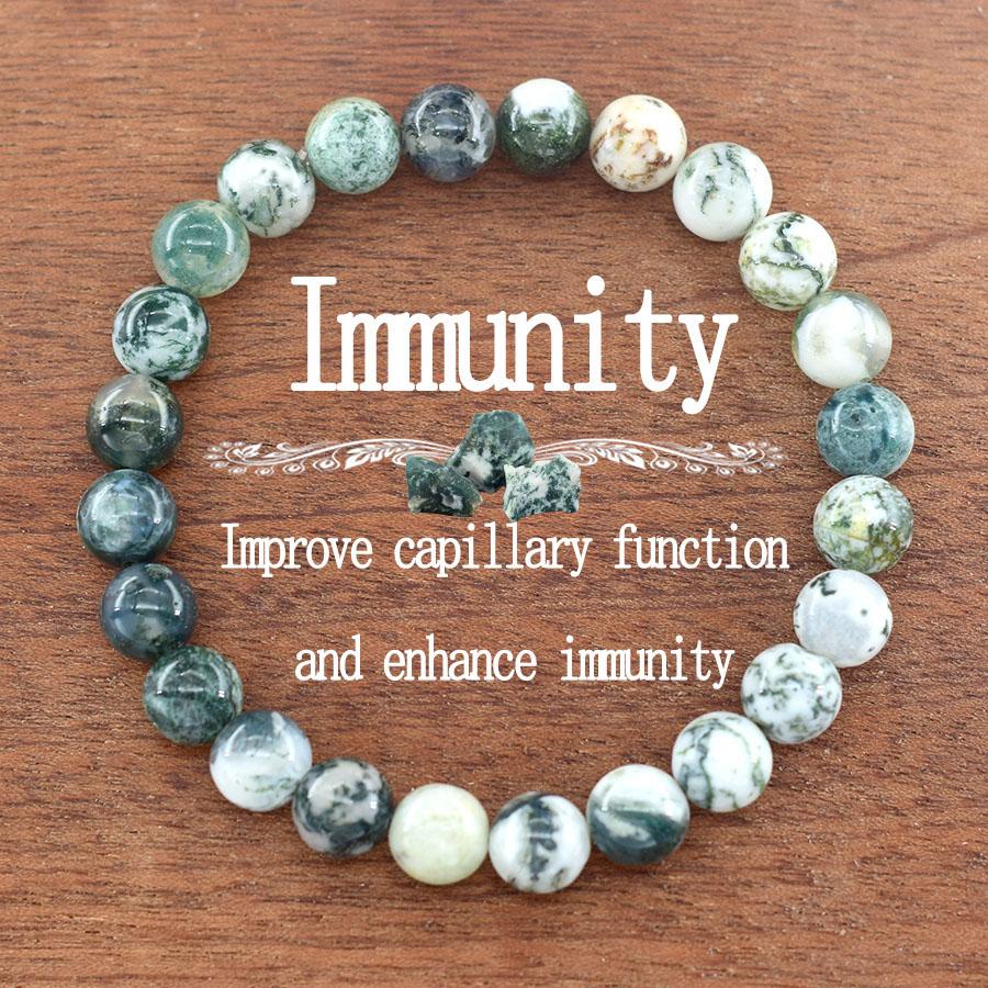Natürliches Blaues Sandstein Runder Perlen Armband für Mann Mode Vintage Natürlicher Kristall Achat Schmuck für Frauen Yoga Meditation Geschenk