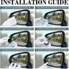 LivTee Blind Spot Mirrors, Heart Shaped HD Glass Frameless Convex Rear View Mirrors, Wide Angle Adjustable Stick for Side Mirror, Automotive Exterior