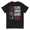 I Like Dogs Guns Maybe Three People Funny Tee T-Shirt